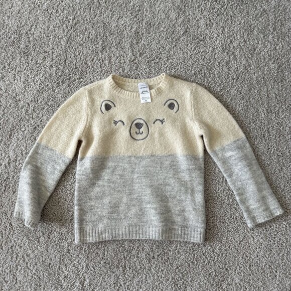 2 Carters Oshkosh B'gosh 24 month Baby Girl Sweaters - Picture 5 of 7